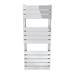 Milan Heated Towel Rail 1200mm x 490mm Chrome profile small image view 4 