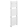 Milan Curved Heated Towel Rail 1512mm x 493mm Chrome profile small image view 1 