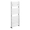 Milan Curved Heated Towel Rail 1213mm x 493mm Chrome profile small image view 1 