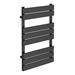 Milan Heated Towel Rail 800mm x 490mm Anthracite profile small image view 2 
