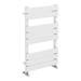 Milan White 800 x 490mm Heated Towel Rail profile small image view 2 