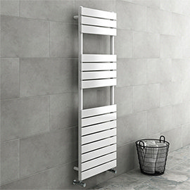 Milan White 1500 x 500mm Heated Towel Rail