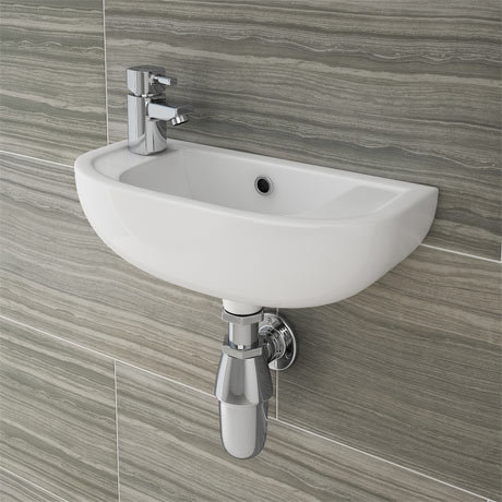 RAK - Compact 45cm Slimline Basin - 1TH - Left or Right Hand Option at ...