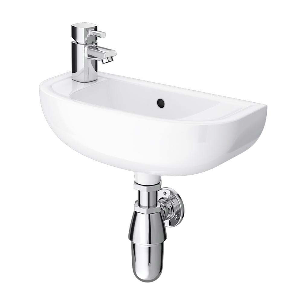 RAK - Compact 45cm Slimline Basin - 1TH - Left or Right Hand Option at ...