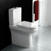 RAK Compact Deluxe Extended Height Close Coupled Toilet + Soft Close Seat profile small image view 1 