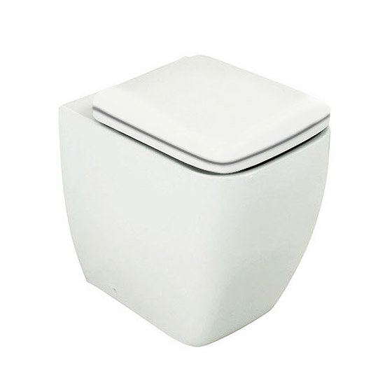 RAK Metropolitan Back to Wall Pan & Toilet Seat at Victorian Plumbing UK