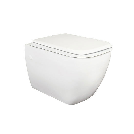 RAK Metropolitan Wall Hung Pan & Toilet Seat at Victorian Plumbing UK