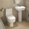 RAK Series 600 WC PAK with Soft Close Seat + 1TH Basin profile small image view 1 