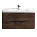 Monza Chestnut 900mm Wide Wall Mounted Vanity Unit profile small image view 5 