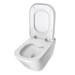 Roca The Gap Rimless Wall Hung Toilet + Compact Soft Close Seat profile small image view 4 