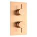 Arezzo Brushed Bronze Round Shower Package with Concealed Valve + Head profile small image view 2 