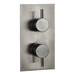 Arezzo Gunmetal Grey Round Shower Package with Concealed Valve + Head profile small image view 2 