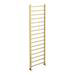 Arezzo 1600 x 500mm Brushed Brass Straight Heated Towel Rail profile small image view 2 