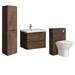 Monza Chestnut Wall Hung Bathroom Furniture Package profile small image view 5 