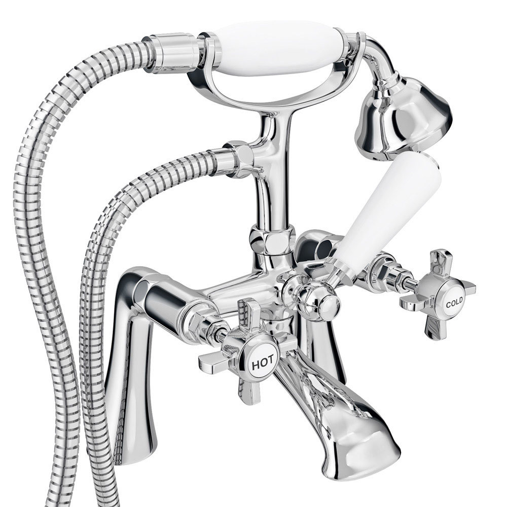 Regent Traditional Freestanding Bath Shower Mixer Chrome at Victorian