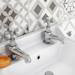 Regent Traditional Basin and Bath Taps - Chrome profile small image view 2 