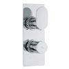 Hudson Reed Reign Twin Concealed Thermostatic Shower Valve w/ Diverter - Square Plate - REI3207 profile small image view 1 