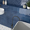 Retford Blue Gloss Wall Tiles - 150 x 150mm Small Image