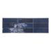 Retford Chevron Blue Gloss Wall Tiles - 75 x 230mm  Profile Small Image