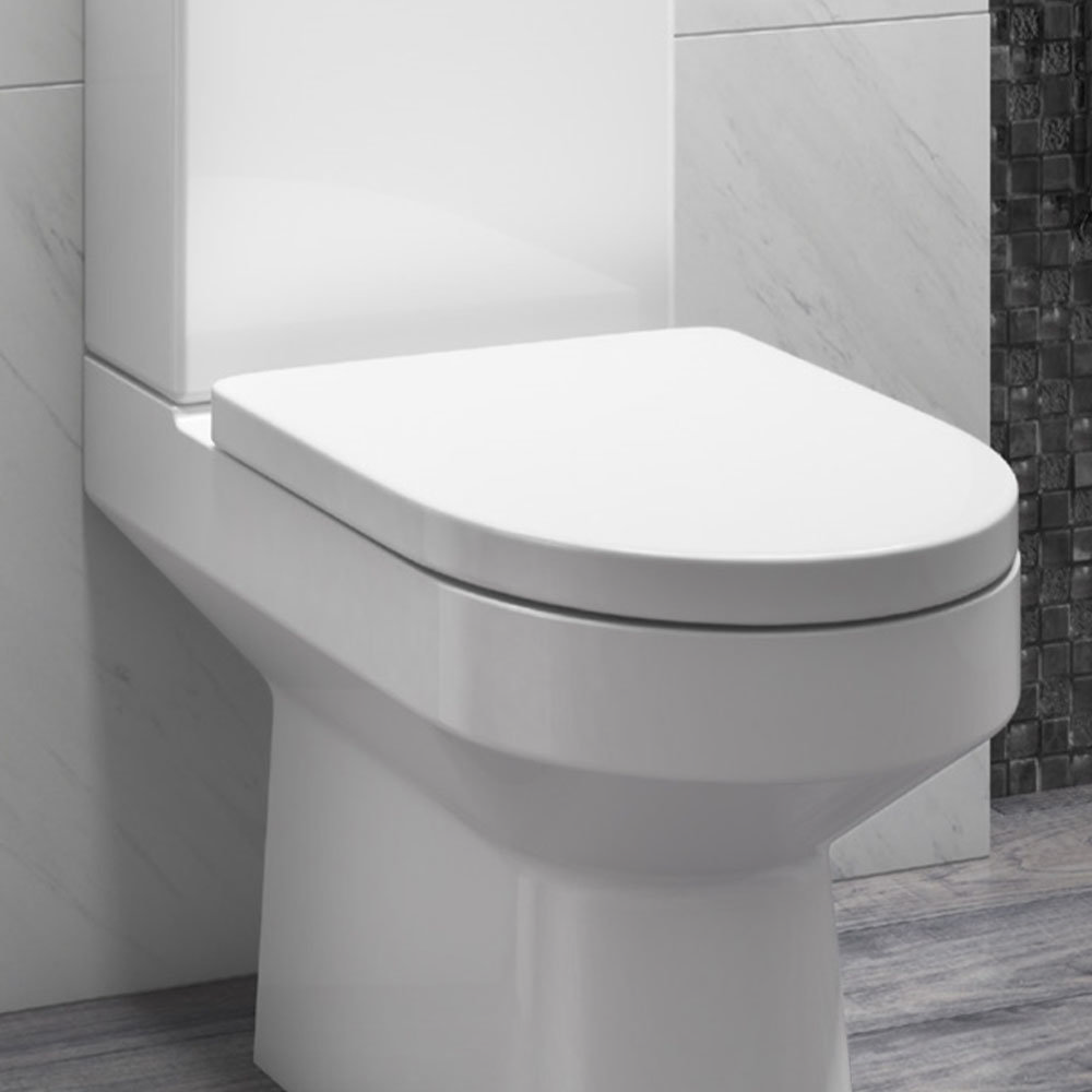 Premium D-Shaped Rapid Fix Soft Close Toilet Seat  Victorian Plumbing UK