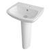 Nuie Renoir Compact Basin & Full Pedestal - 1 Tap Hole profile small image view 4 
