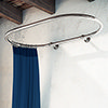 Chatsworth Traditional 1200 X 630mm Chrome Oval Shower Curtain Rail At ...