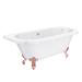 Admiral 1685 Back To Wall Roll Top Bath + Rose Gold Leg Set profile small image view 3 