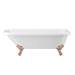 Bromley 1780 Single Ended Roll Top Bath + Rose Gold Leg Set profile small image view 3 