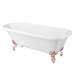 Bromley 1780 Single Ended Roll Top Bath + Rose Gold Leg Set profile small image view 4 
