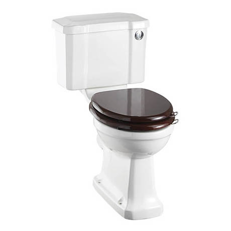 Burlington Rimless Close Coupled WC with 440mm Front Push Button Cistern