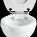 Burlington Rimless Medium Level WC with 520mm Lever Cistern profile small image view 3 