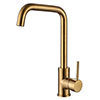 Reginox Rion Single Lever Kitchen Mixer Tap - Brushed Gold profile small image view 1 