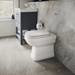 Burlington Riviera Back To Wall Toilet with Soft Close Seat profile small image view 3 