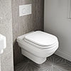 Burlington Riviera Hung Toilet with Soft Close Seat profile small image view 1 