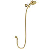 Burlington Riviera 1000mm Gold Shower Handset with Hose, Bracket + Wall Outlet profile small image view 1 