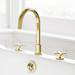 Burlington Riviera Art Deco Gold 3 Hole Bath Filler profile small image view 2 
