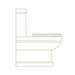 Burlington Riviera Close Coupled BTW Toilet with Soft Close Seat profile small image view 3 