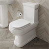 Burlington Riviera Close Coupled BTW Toilet with Soft Close Seat profile small image view 1 