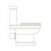 Burlington Riviera Close Coupled Open Back Toilet with Soft Close Seat profile small image view 4 