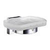 Smedbo House - Polished Chrome Holder with Glass Soap Dish - RK342 profile small image view 1 