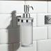 Smedbo House - Polished Chrome Holder with Frosted Glass Soap Dispenser - RK369 profile small image view 2 
