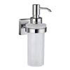 Smedbo House - Polished Chrome Holder with Frosted Glass Soap Dispenser - RK369 profile small image view 1 