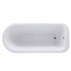Nuie Berkshire 1700 x 750mm Single Ended Roll Top Bath inc. Chrome Legs profile small image view 2 