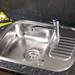 Reginox Regidrain 1.0 Bowl 2TH Stainless Steel Inset Kitchen Sink profile small image view 2 