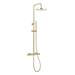 Crosswater Central Brushed Brass Height Adjustable Thermostatic Shower profile small image view 2 