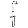 Crosswater Central Matt Black Height Adjustable Thermostatic Shower profile small image view 1 