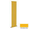 Reina Neva Vertical Single Panel Designer Radiator - 1800 x 472mm - Cadmium Yellow profile small image view 1 