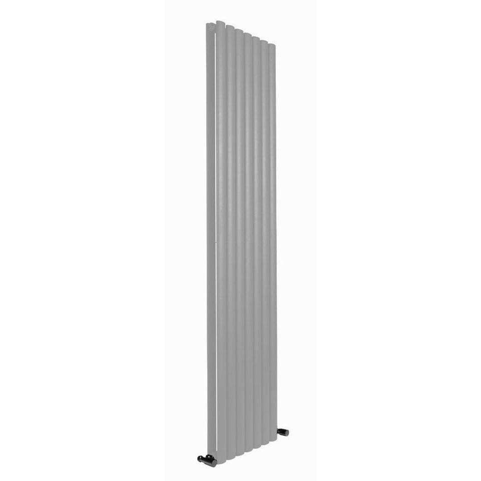 Reina Neva Vertical Double Panel Designer Radiator - Silver