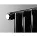 Reina Sena Horizontal Steel Designer Radiator - Black profile small image view 3 