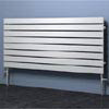 Reina Rione Single Panel Steel Designer Radiator - White profile small image view 1 